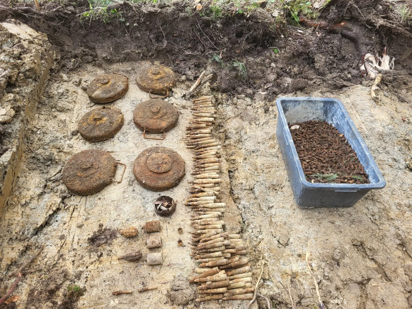 Znalezione niewybuchy na S19