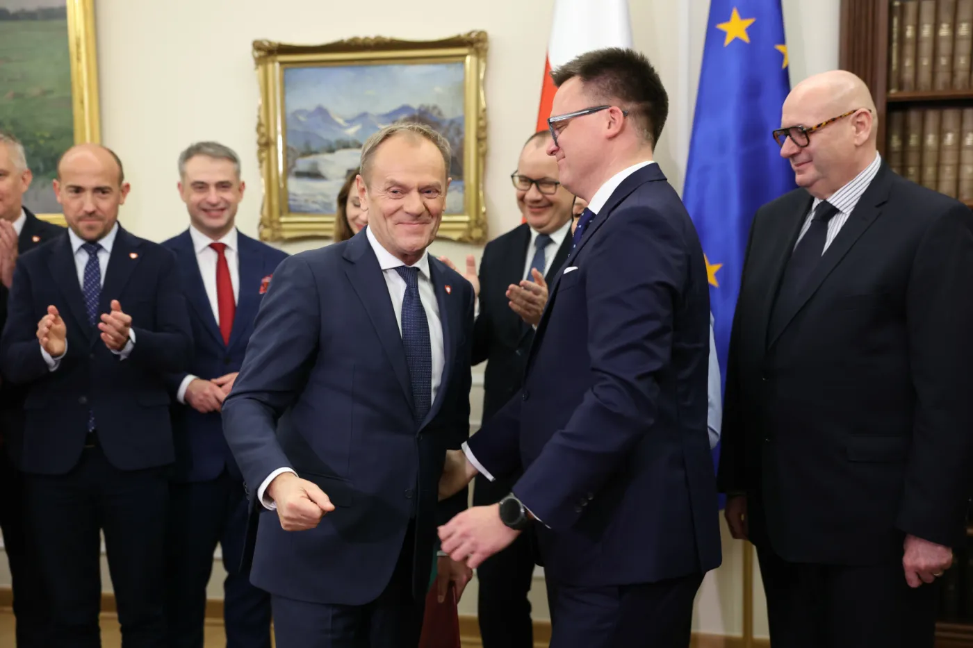 Szymon Hołownia i Donald Tusk