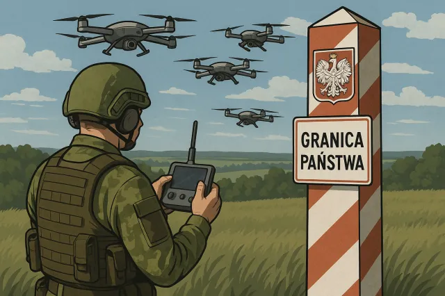 Mur dronów będzie chronić Polskę? Generałowie ostrzegają