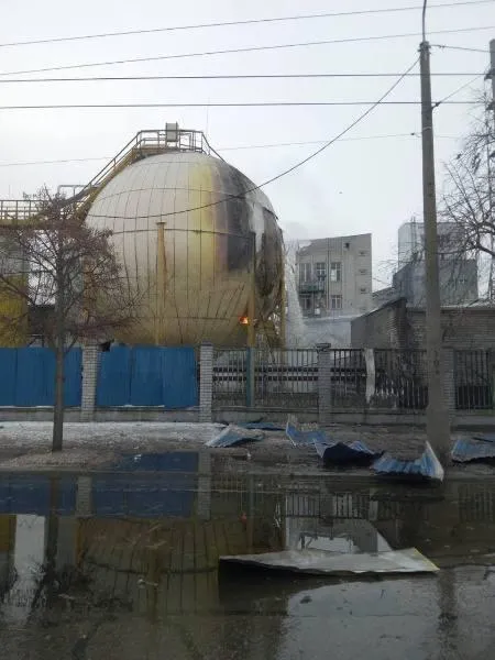 Uszkodzenia w fabryce Bunge