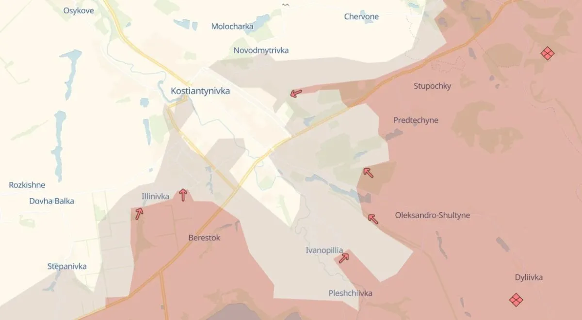 Sytuacja wokół Konstantynówki