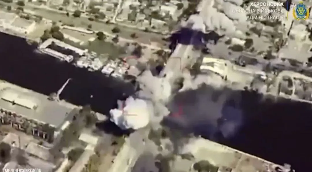 Most podczas ataku bombowego