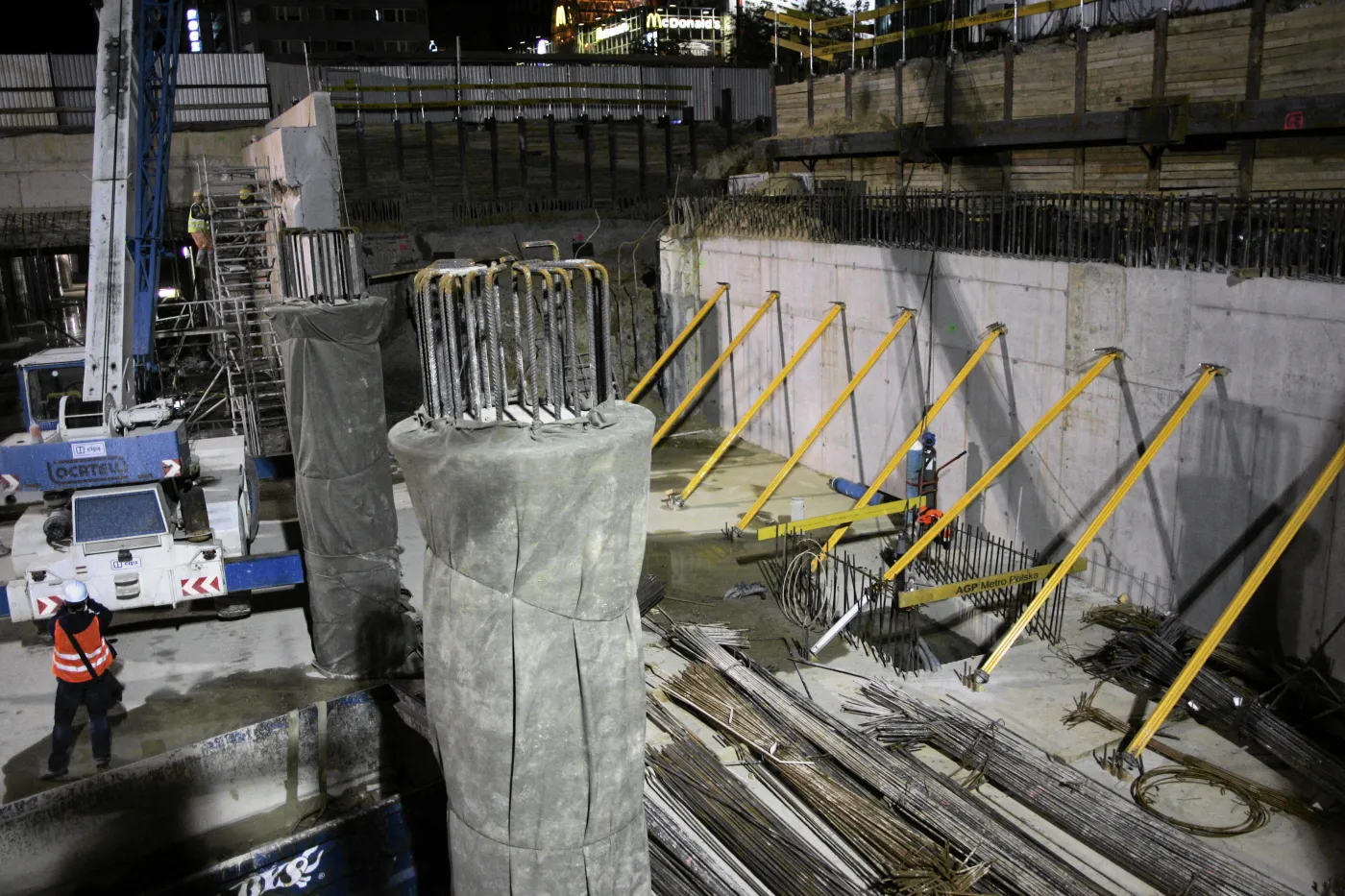 II linia metra w Warszawie: zobacz zdjęcia z łączenia stacji "Świętokrzyska"