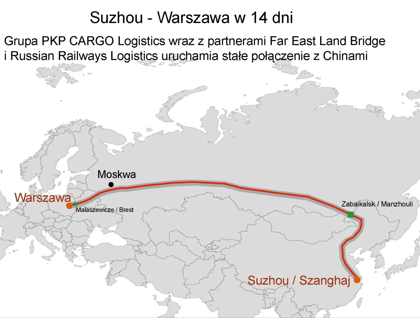 PKP Cargo uruchamia nowe cykliczne połączenie z Chinami