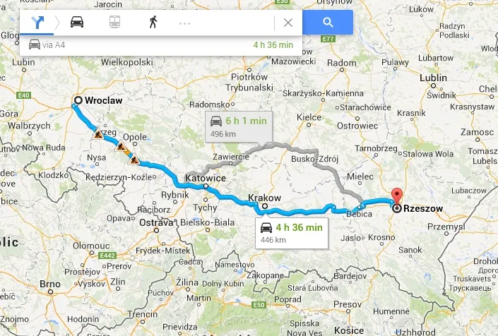 Najbardziej oszczędne trasy samochodowe: dokąd dojedziesz szybciej niż pociągiem? [MAPY]