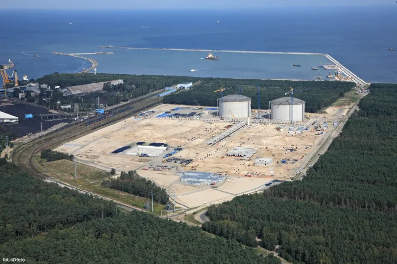 Terminal LNG, budowa - sierpień 2012 r.