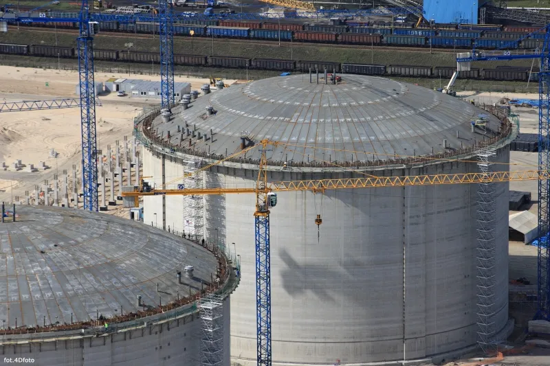 Terminal LNG, budowa - sierpień 2012 r.