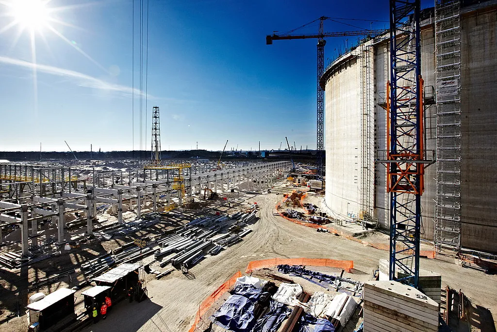 Terminal LNG, budowa - luty 2013 r.