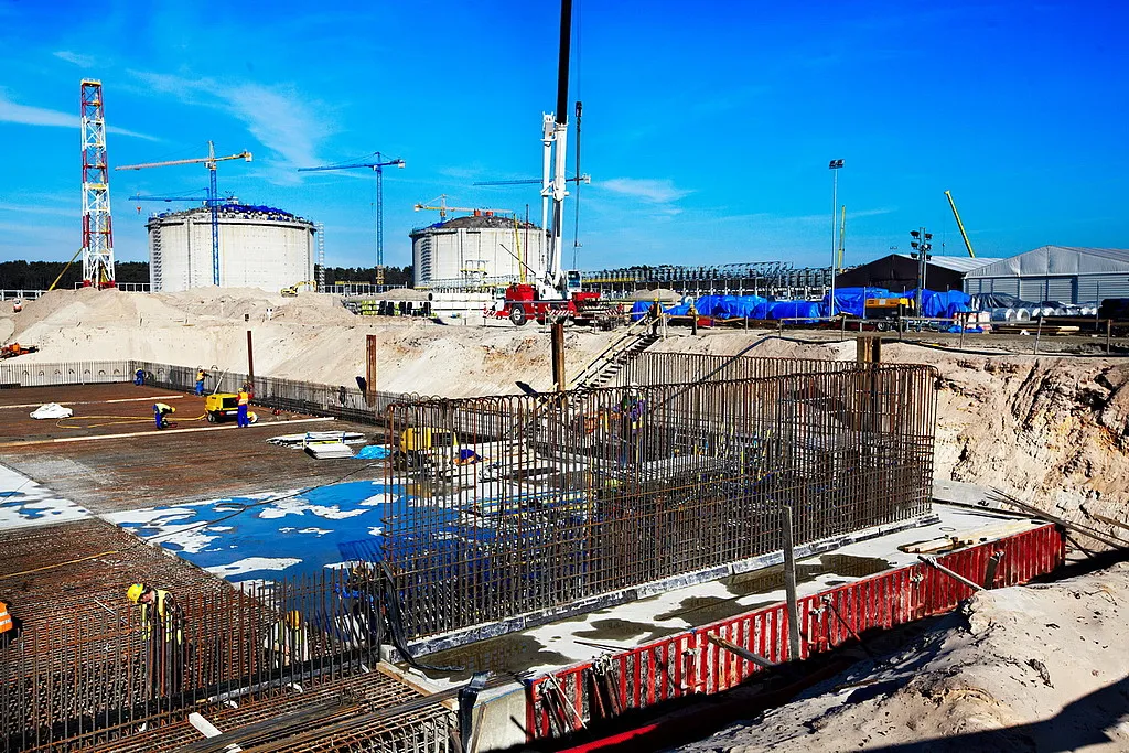 Terminal LNG, budowa - luty 2013 r.