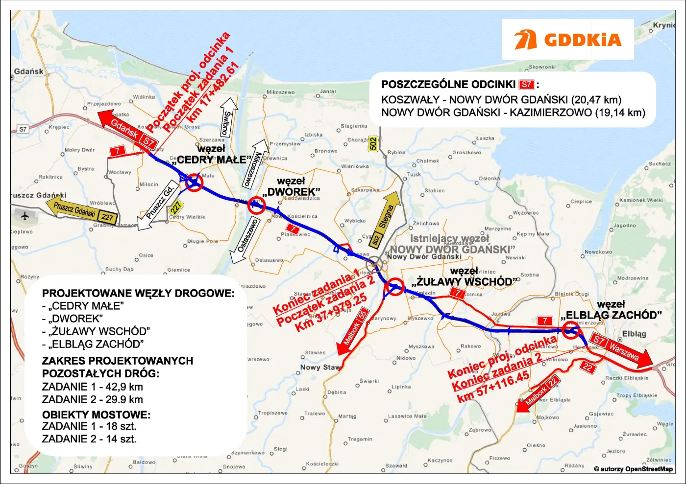 3,2 mld zł za dwa odcinki ekspresówki S7 na Pomorzu. Oto najtańsze oferty [MAPA]