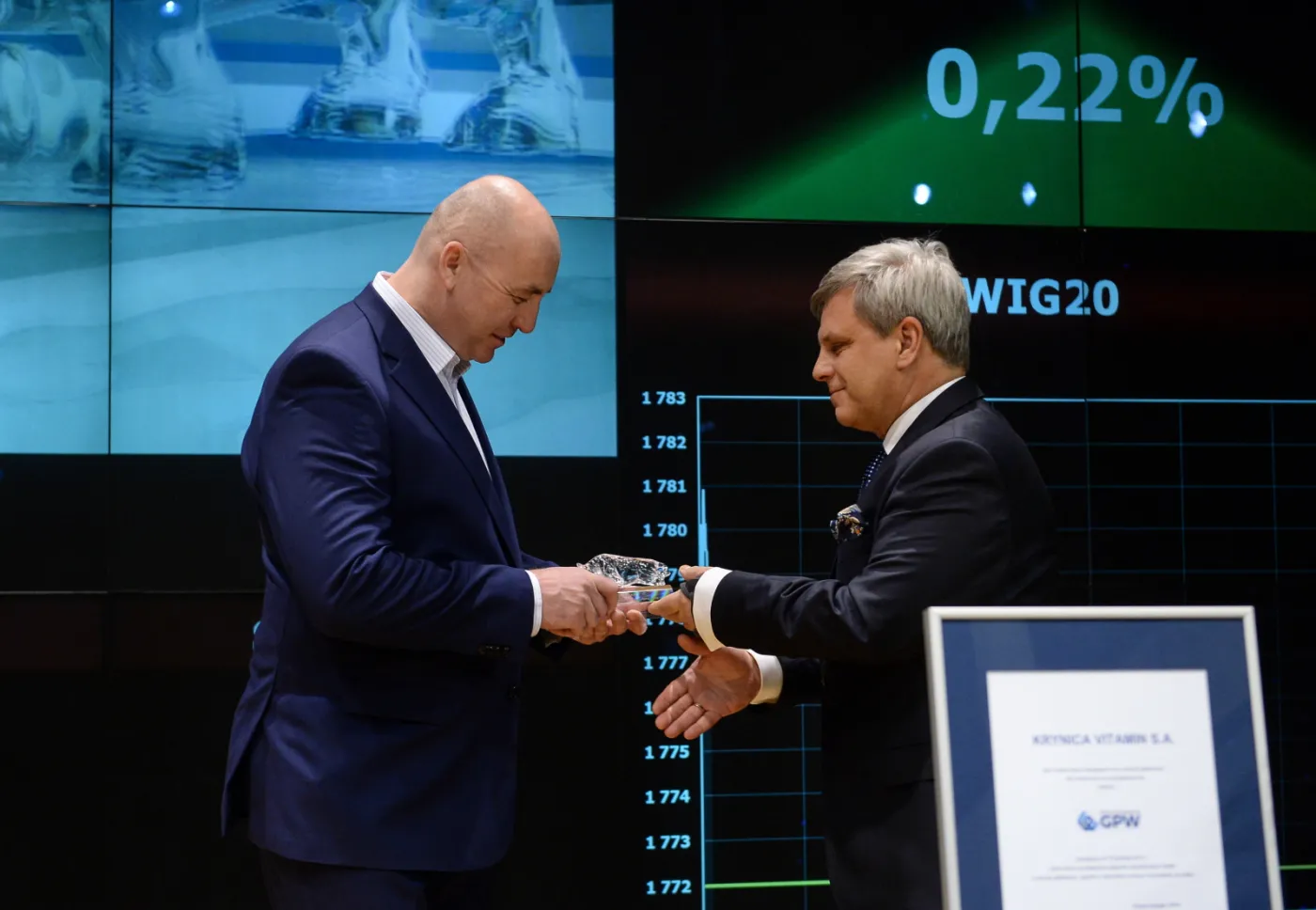 Kurs PDA Krynica Vitamin wzrósł o 2,45 proc. na debiucie na rynku głównym GPW