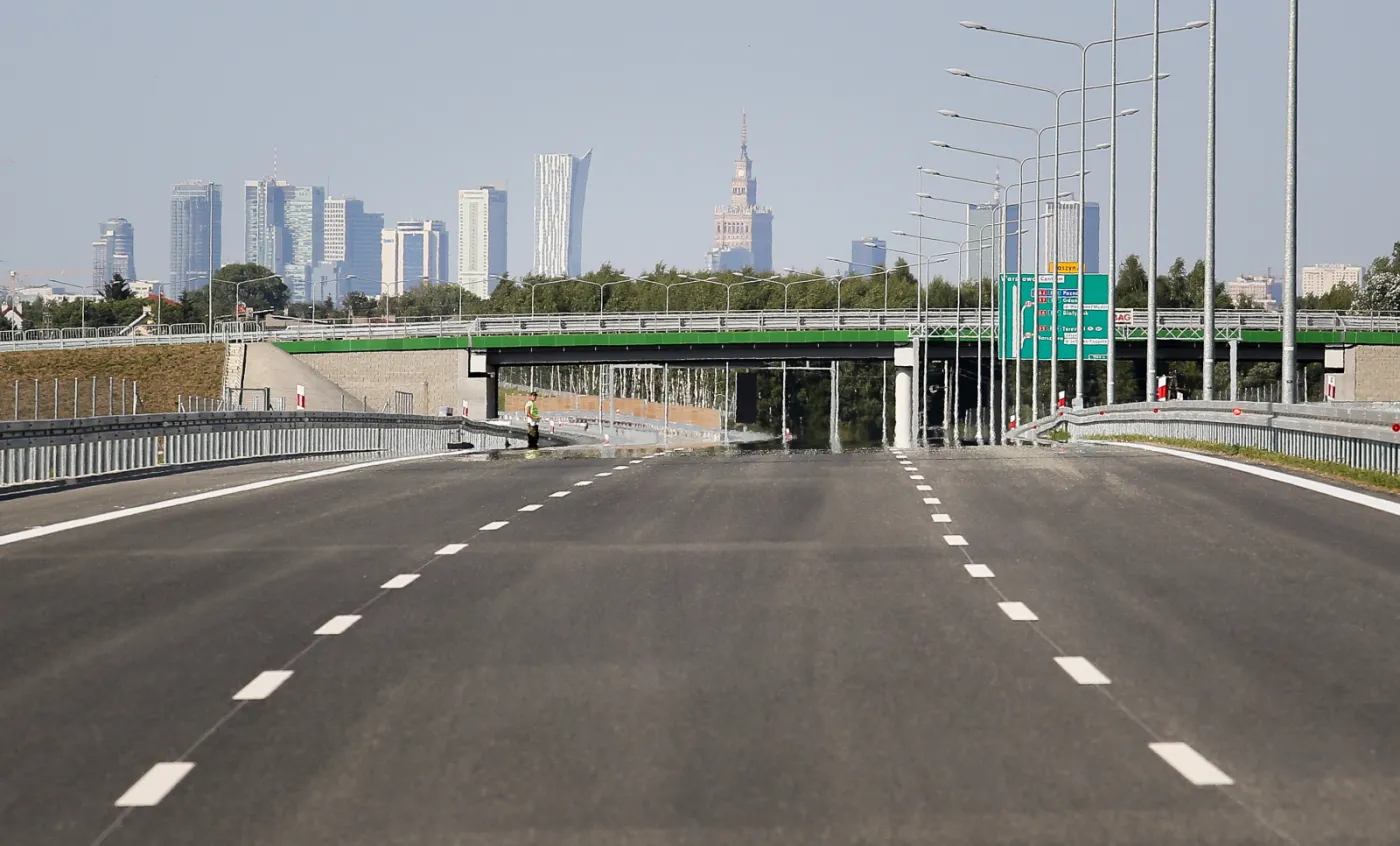 Nowo otwarty odcinek drogi S8 - węzeł Opacz