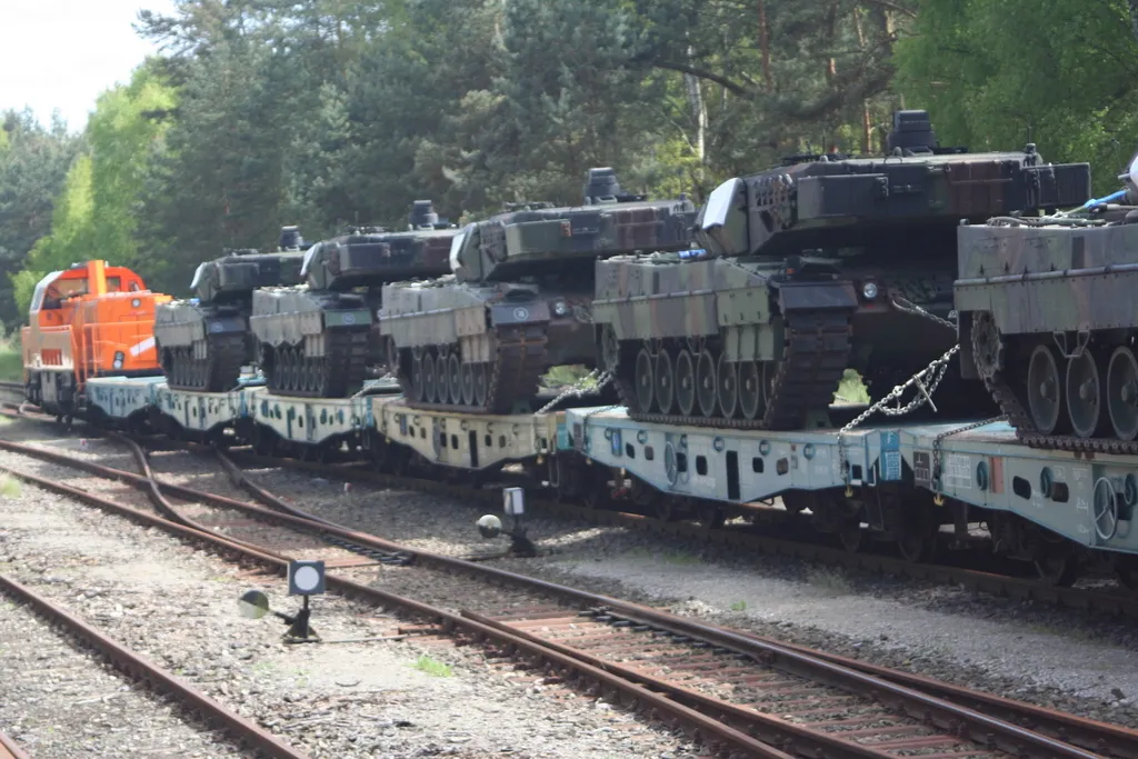 Transport czołgów Leopard 2A4 i 2A5  