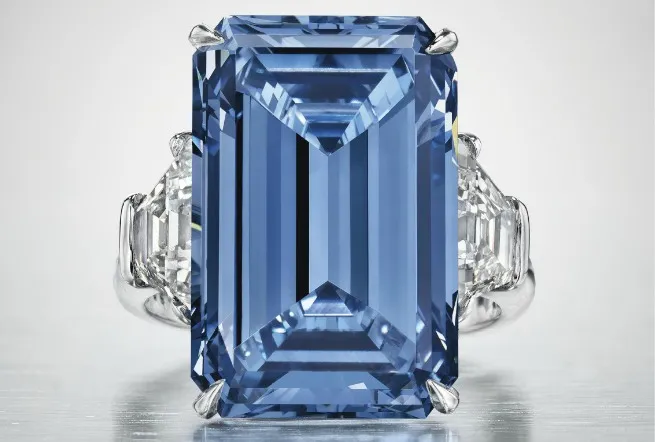 Takiej aukcji jeszcze nie było. Największy niebieski diament świata sprzedany za ponad 57 mln dol.