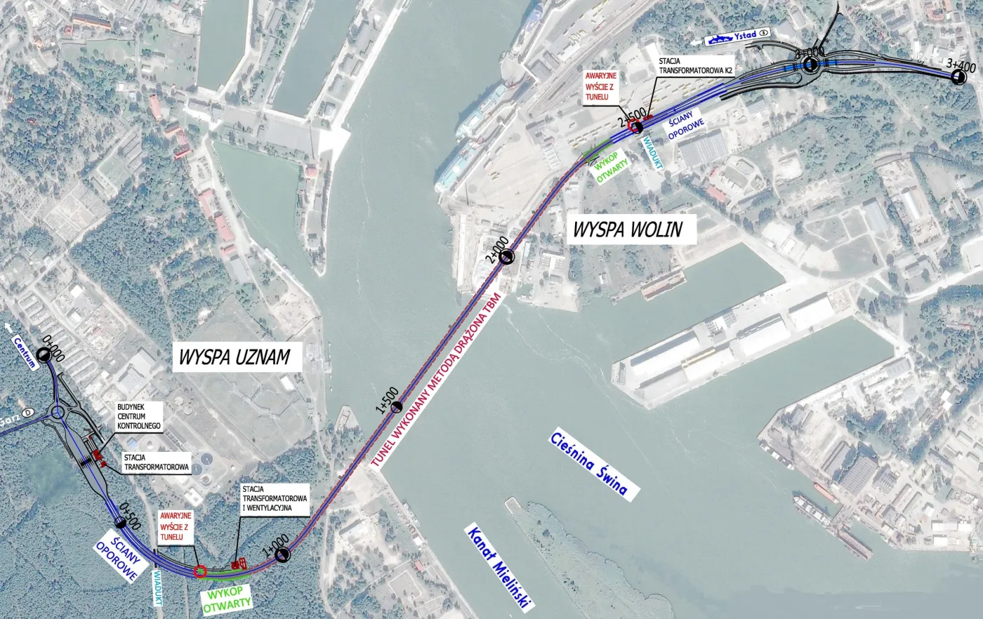 Podpisano umowy na budowę tunelu w Świnoujściu. Połączy wyspy Uznam i Wolin