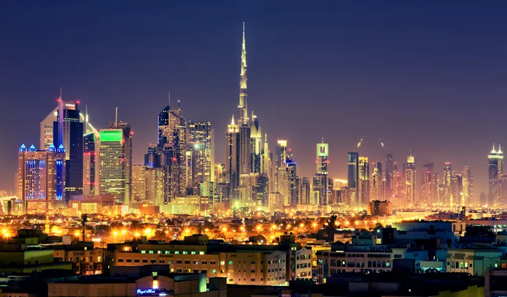 Linia drapaczy chmu w Dubaju