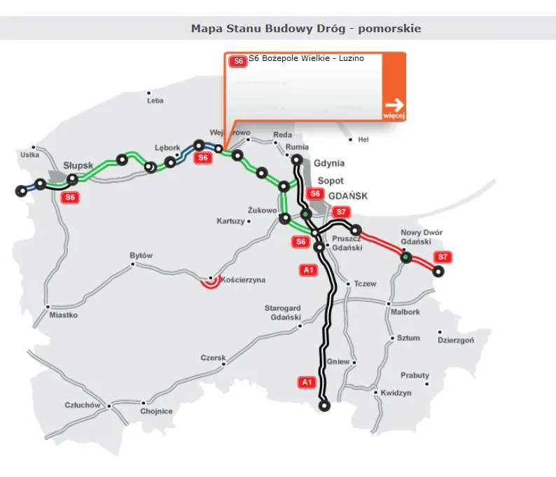 Wiadomo, kto zbuduje kolejny odcinek tzw. Trasy Kaszubskiej [MAPA]