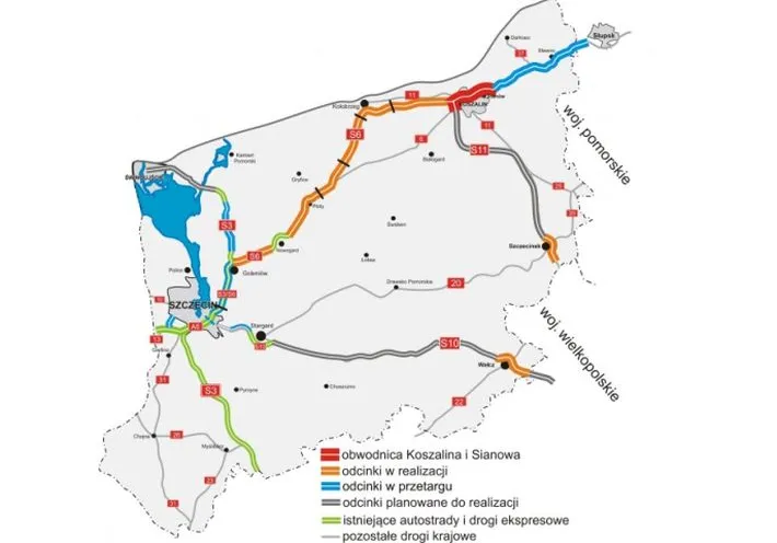 Blisko 8 km obwodnicy Koszalina i Sianowa zostanie zaprojektowane od nowa