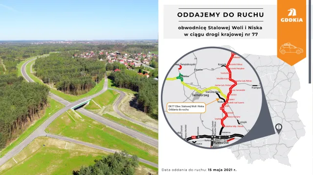 Obwodnica Stalowej Woli i Niska gotowa. Budowa kosztowała 300 mln zł [MAPA]