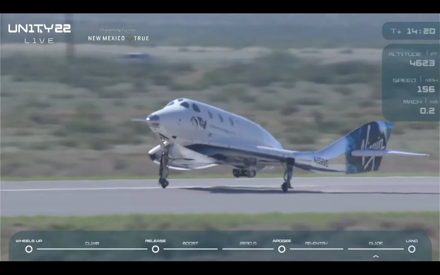 Richard Branson doleciał statkiem VSS Unity do granicy z kosmosem