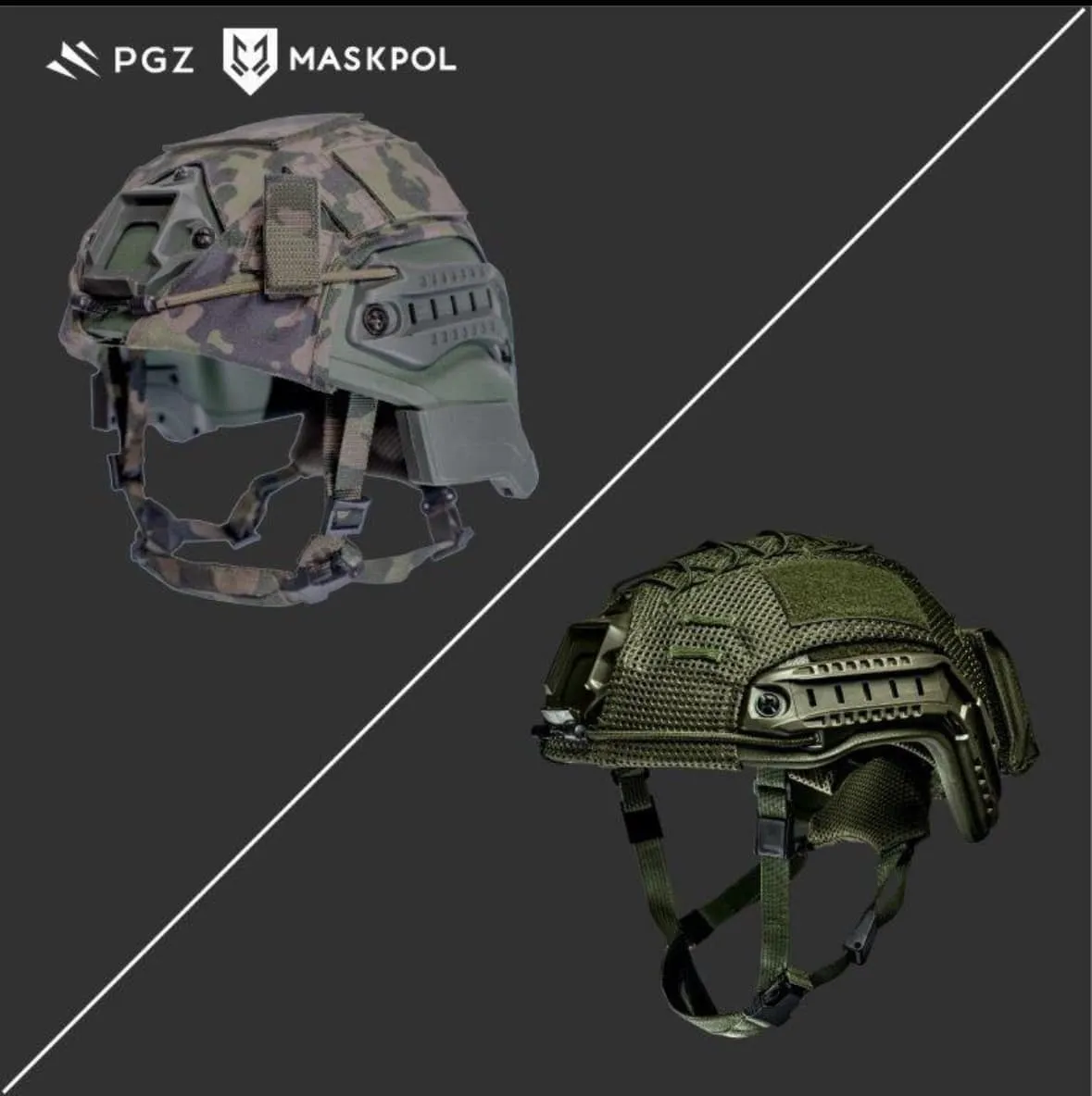 Porównanie hełmu HP-05 oraz HBT-02.