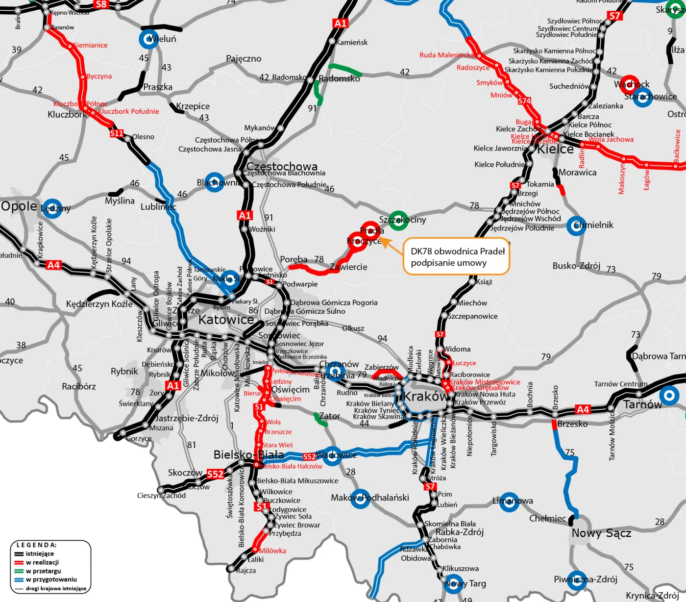 Obwodnica Pradeł w woj. śląskiim