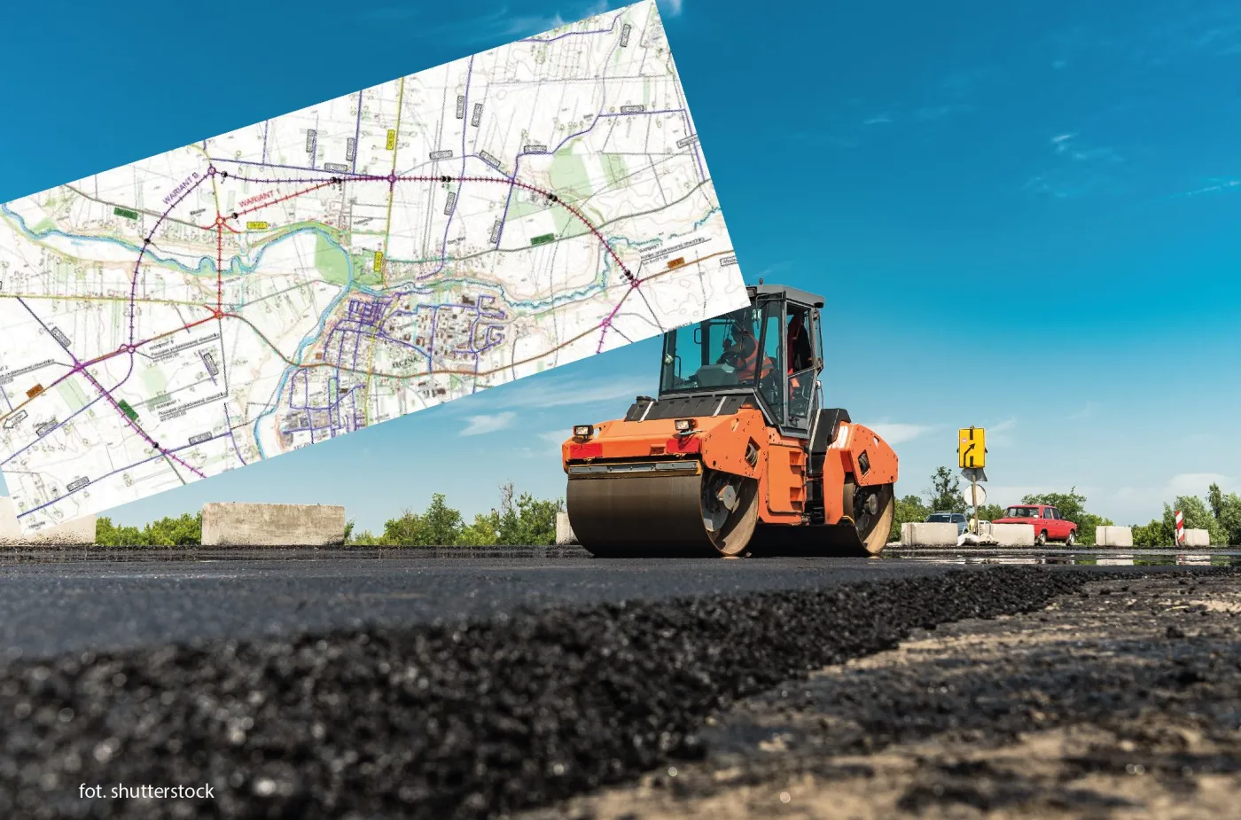 Obwodnica Łęcznej wariant B - mapa