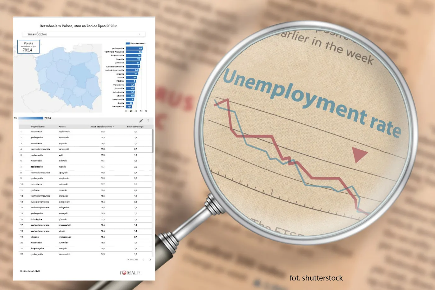 Bezrobocie w Polsce. Gdzie najwięcej osób jest bez pracy? [MAPA]
