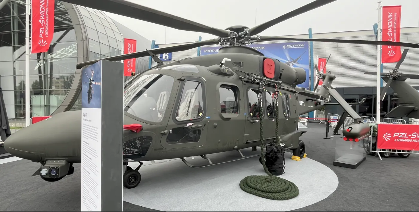 Śmigłowiec AW149 z bliska! Wizyta na stoisku PZL Świdnik podczas MSPO 2025.
