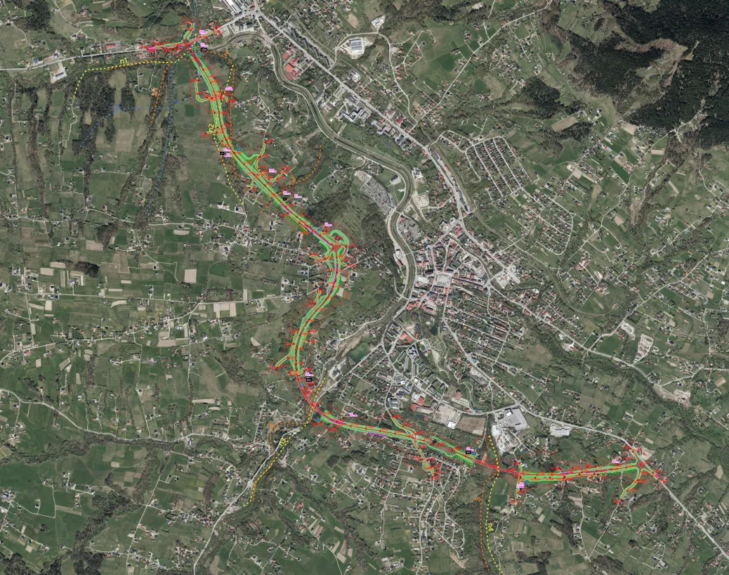 Obwodnica Limanowej, wariant 1A