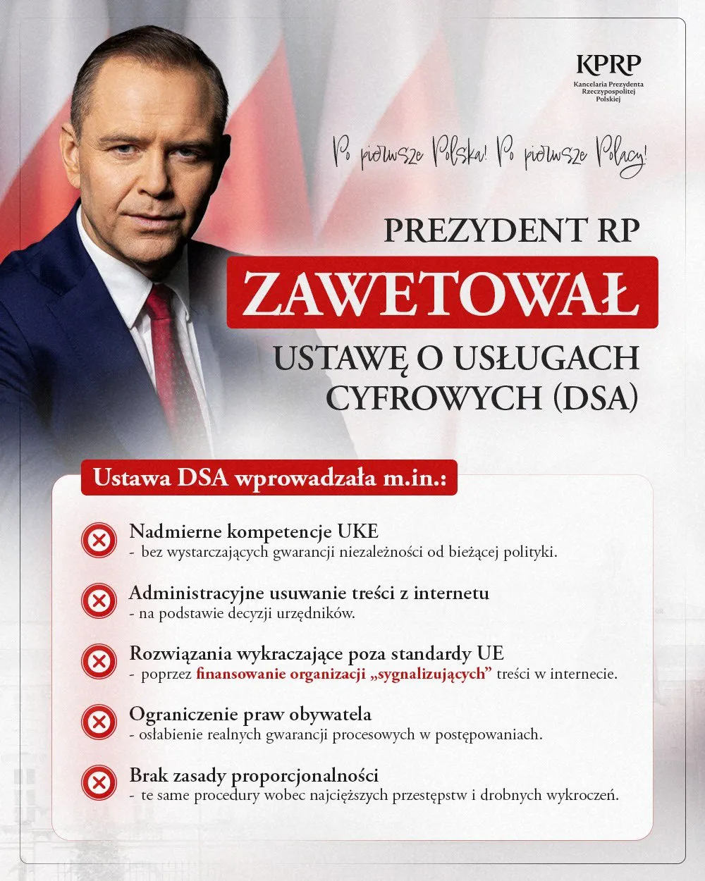 Kancelaria Prezydenta RP o weto