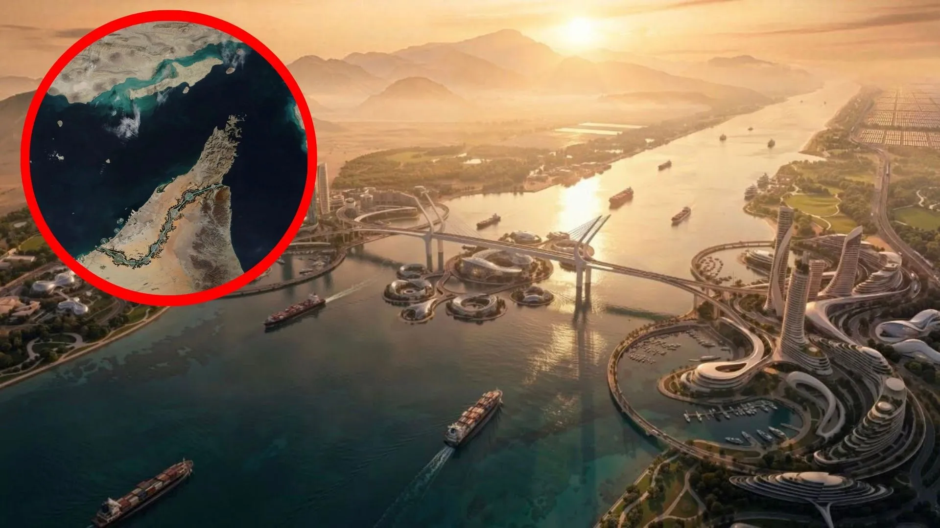 Cieśnina Jedności ma ominąć Ormuz. Dubaj chce przekopać góry i zbudować nowe miasta