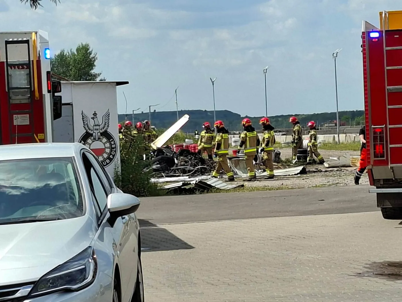 Katastrofa awionetki w Warszawie