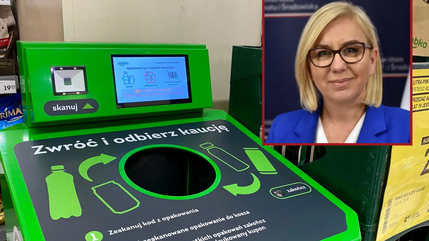 ministra klimatu Paulina Hennig-Kloska, system kaucyjny, recyklomat