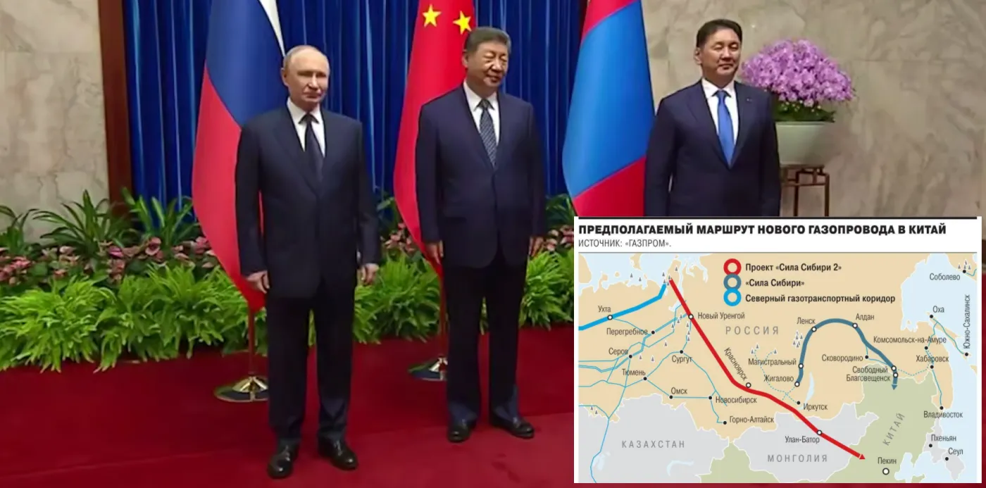 Przywódcy Rosji, Chin i Mongolii