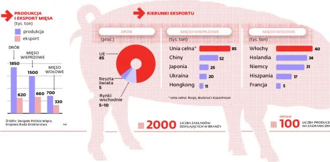 Rosyjskie embargo na polską wieprzowinę: z rynku może zniknąć nawet 20 proc. producentów