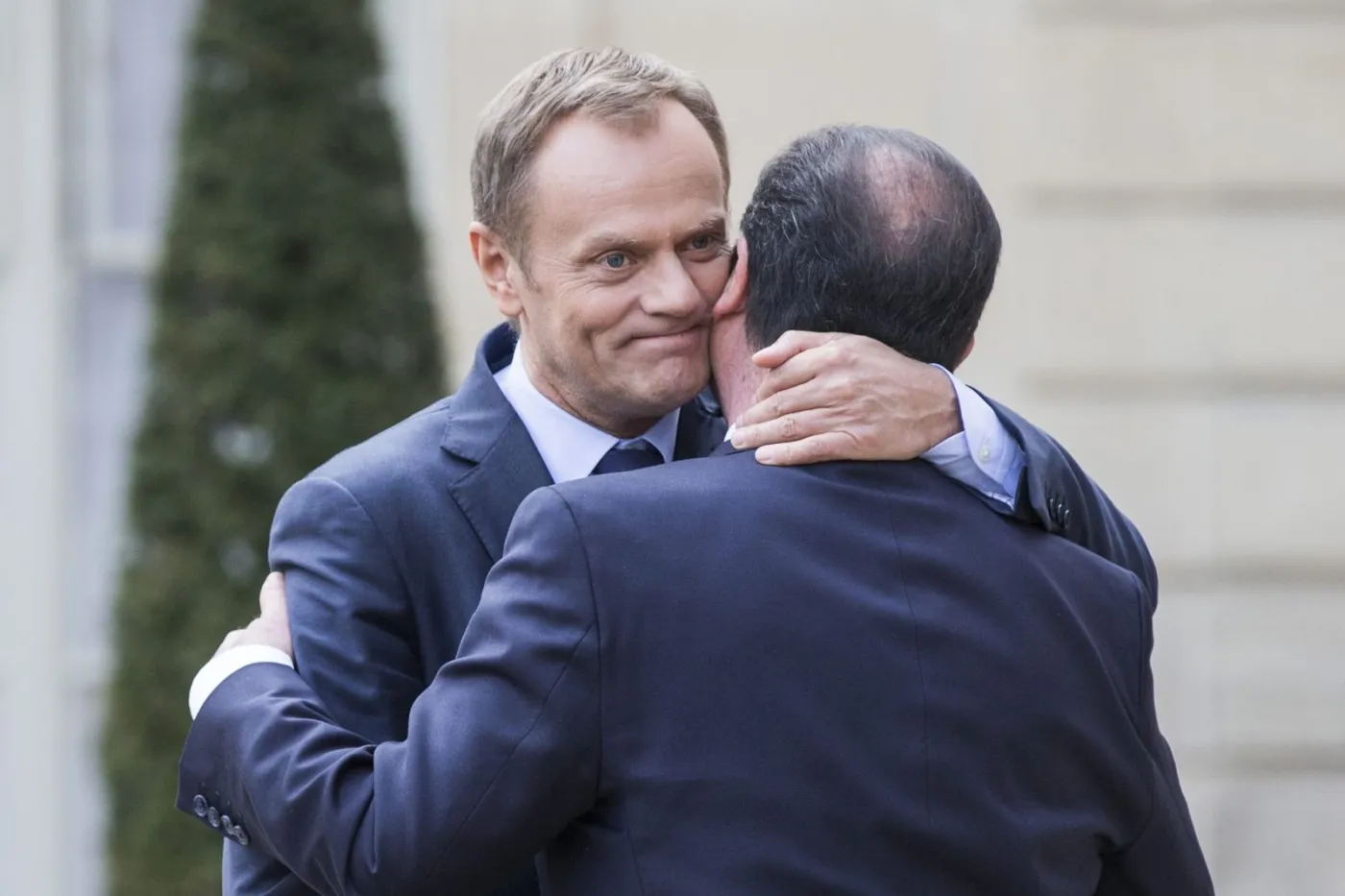 Donald Tusk i  Francois Hollande EPA/ETIENNE LAURENT Dostawca: PAP/EPA.