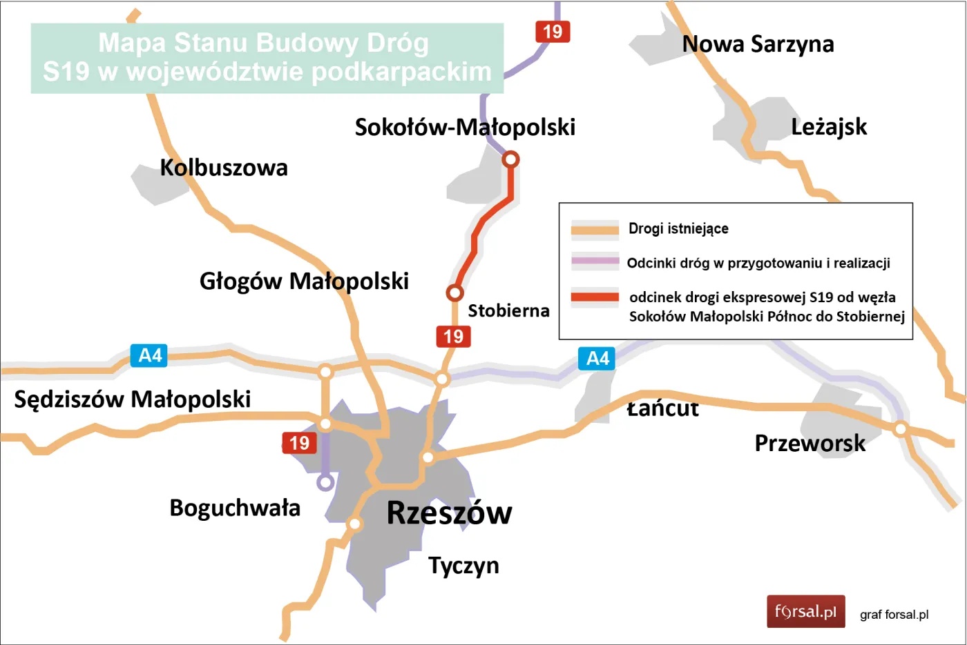 Obwodnica Sokołowa Małopolskiego: Aldesa umowę na budowę odcinka S19
