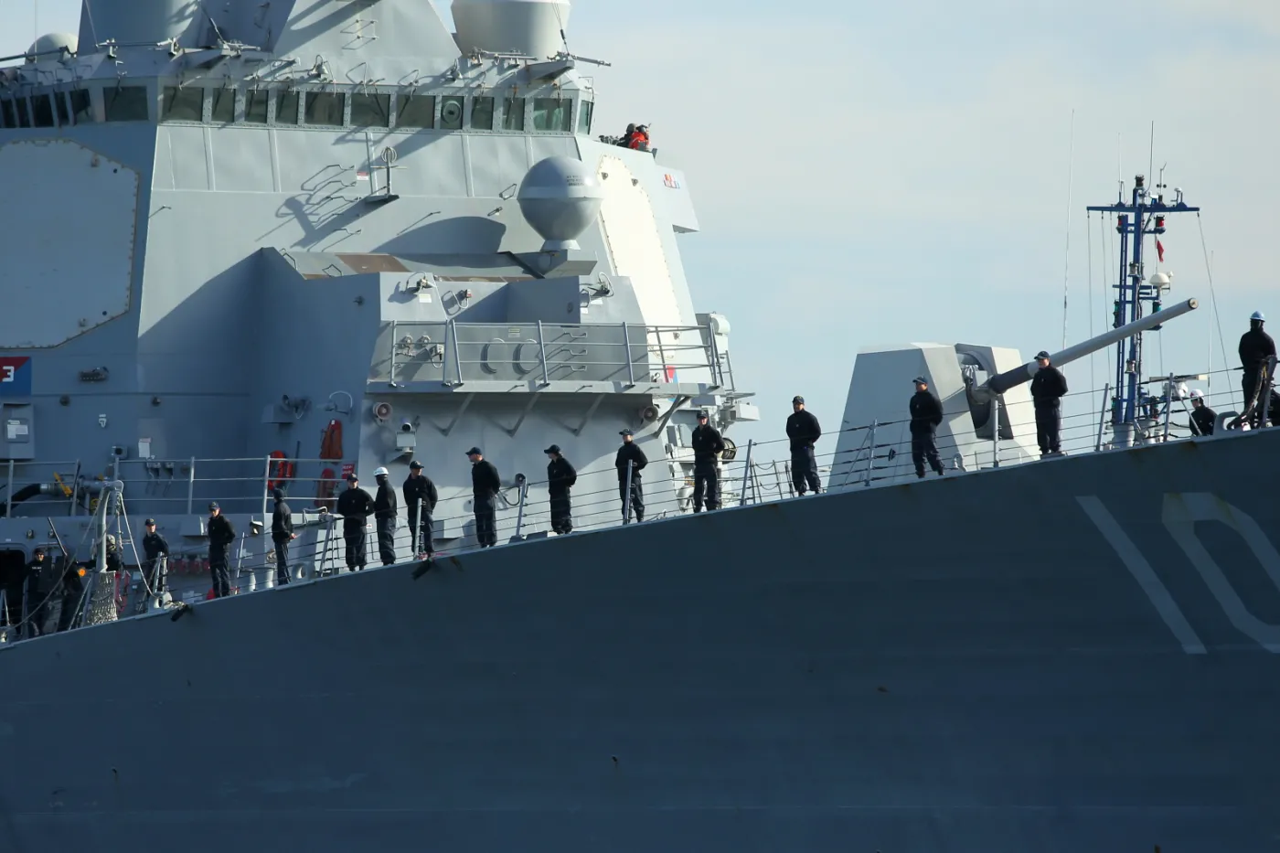 Amerykański niszczyciel rakietowy w Polsce. Zobacz zdjęcia USS Jason Dunham