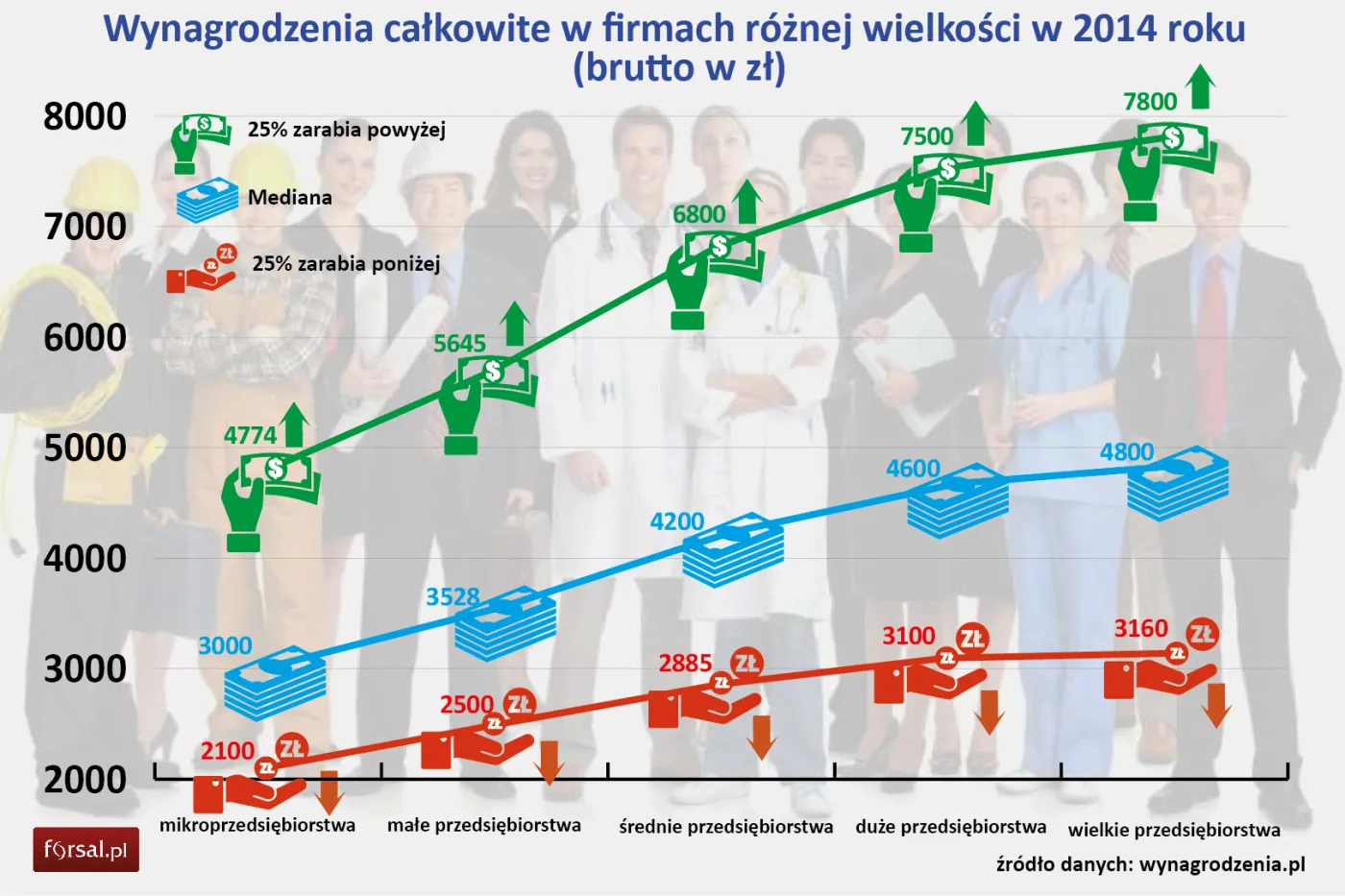 Kto lepiej płaci: mała czy duża firma, z polskim czy zagranicznym kapitałem?