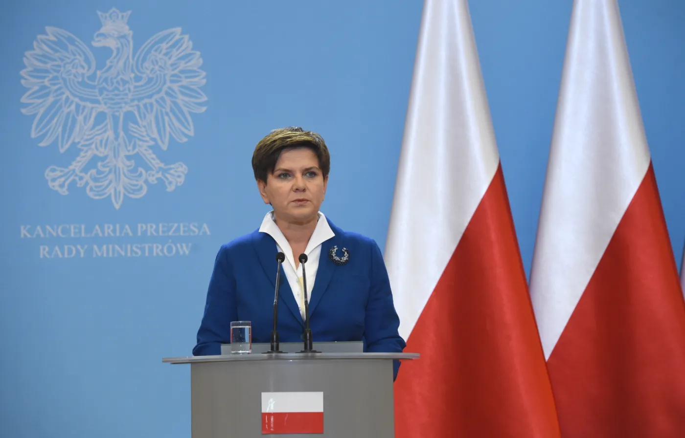 Szydło: Nie będzie flag UE przy okazji konferencji po posiedzeniach rządu