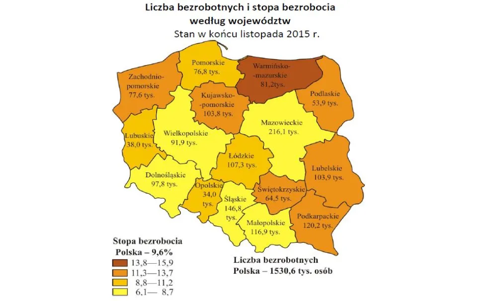 Bezrobocie w Polsce wciąż jednocyfrowe. Oto najnowsze dane GUS [MAPA]