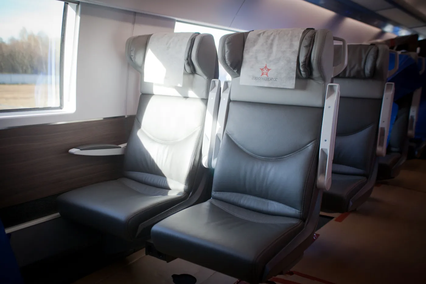 Wnętrze wagonu pierwszej klasy