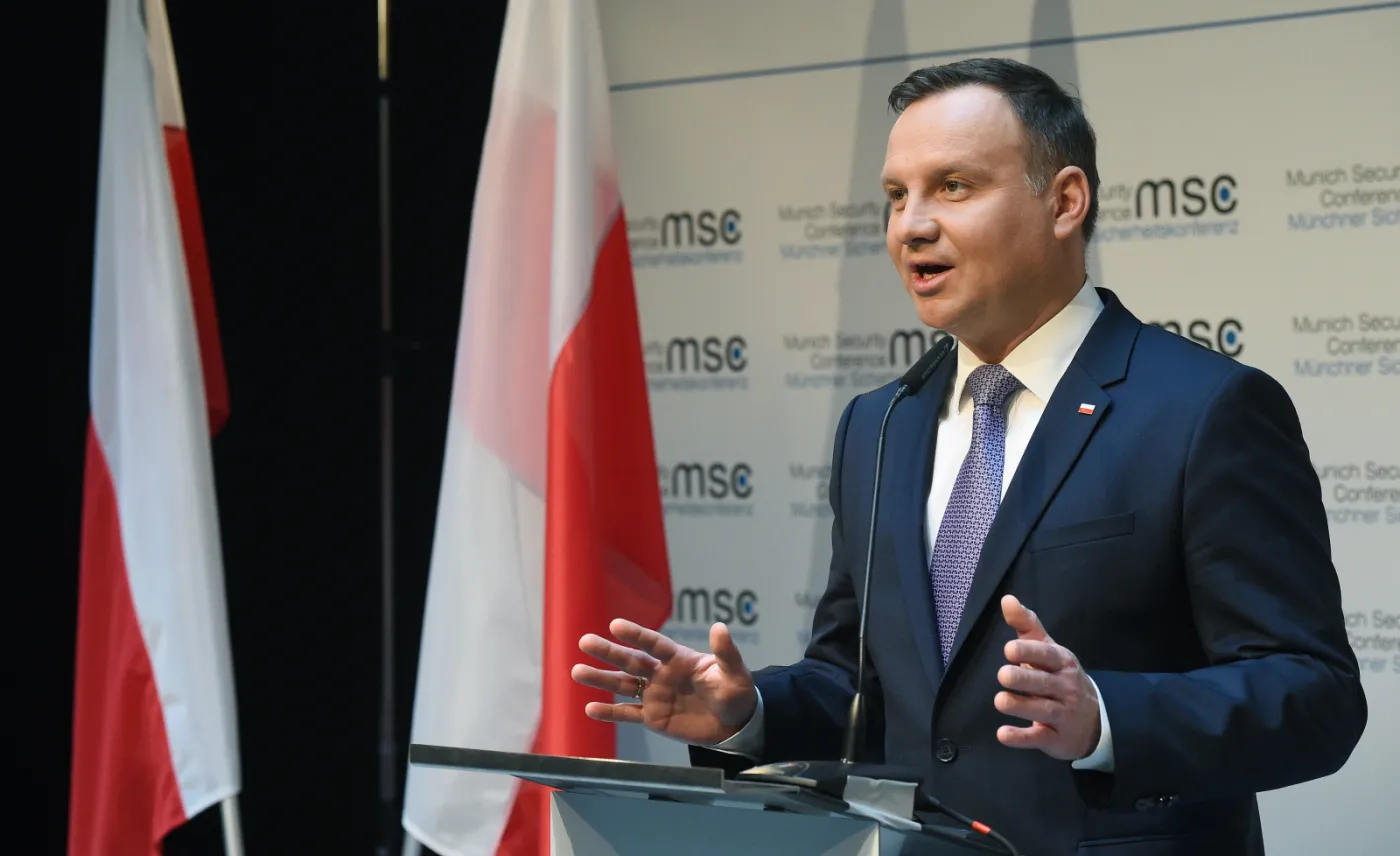 Prezydent Duda: Presje na Polskę były, są i będą. Najważniejszy interes narodowy