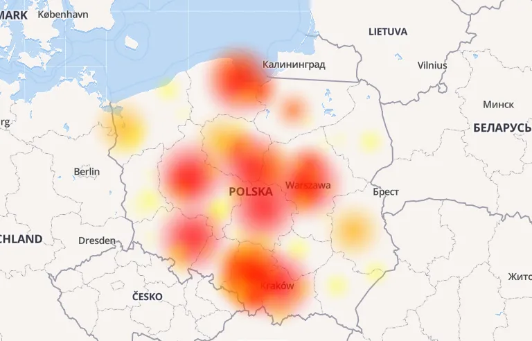 Wielka awaria internetu mobilnego w Orange. Zgłoszenia z całego kraju [MAPA]