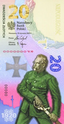 NBP upamiętnił rocznicę Bitwy Warszawskiej 1920 r. Wyemitował pierwszy pionowy banknot