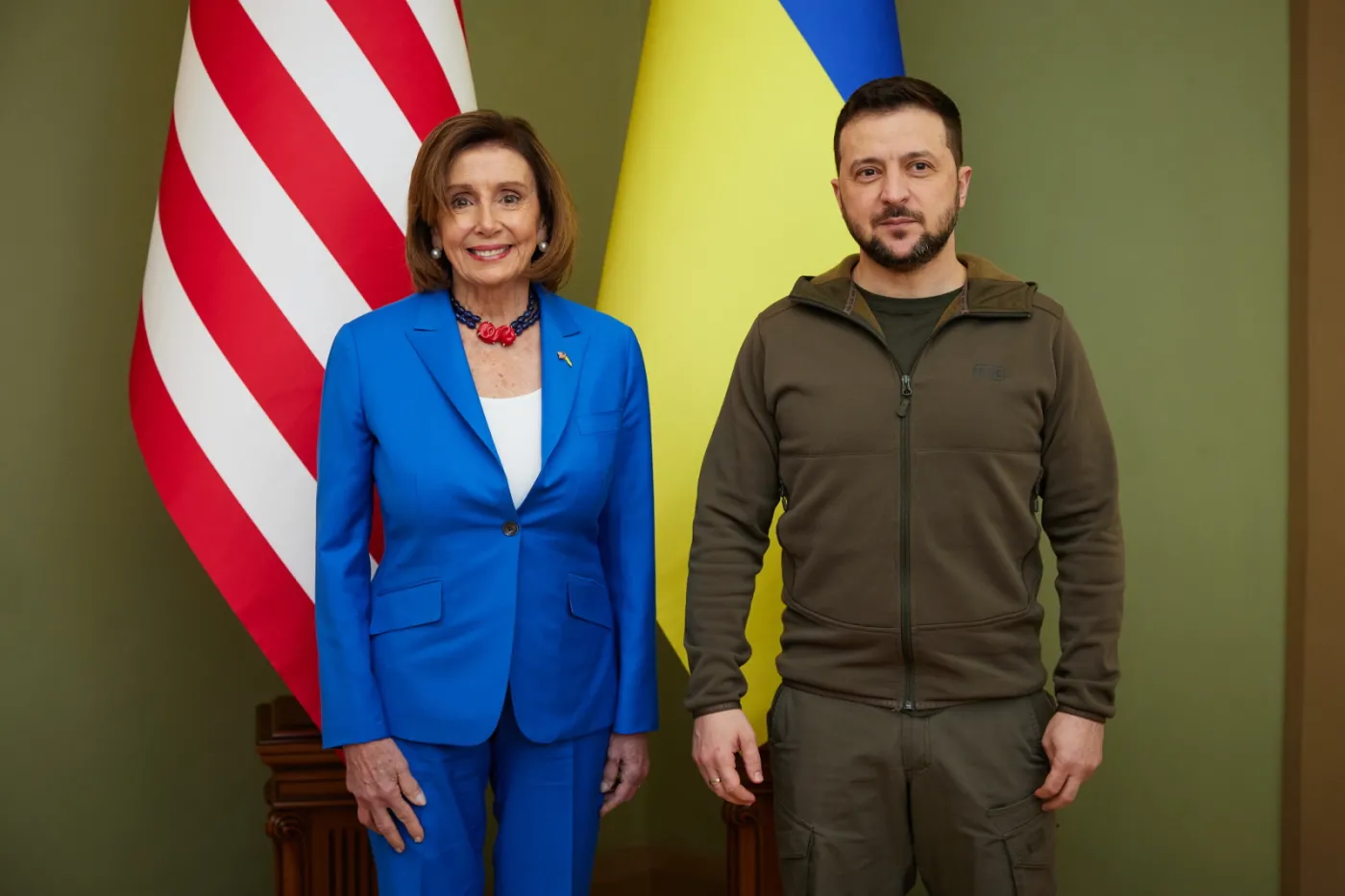 Wołodymyr Zełenski spotkał się w Kijowie z Nancy Pelosi