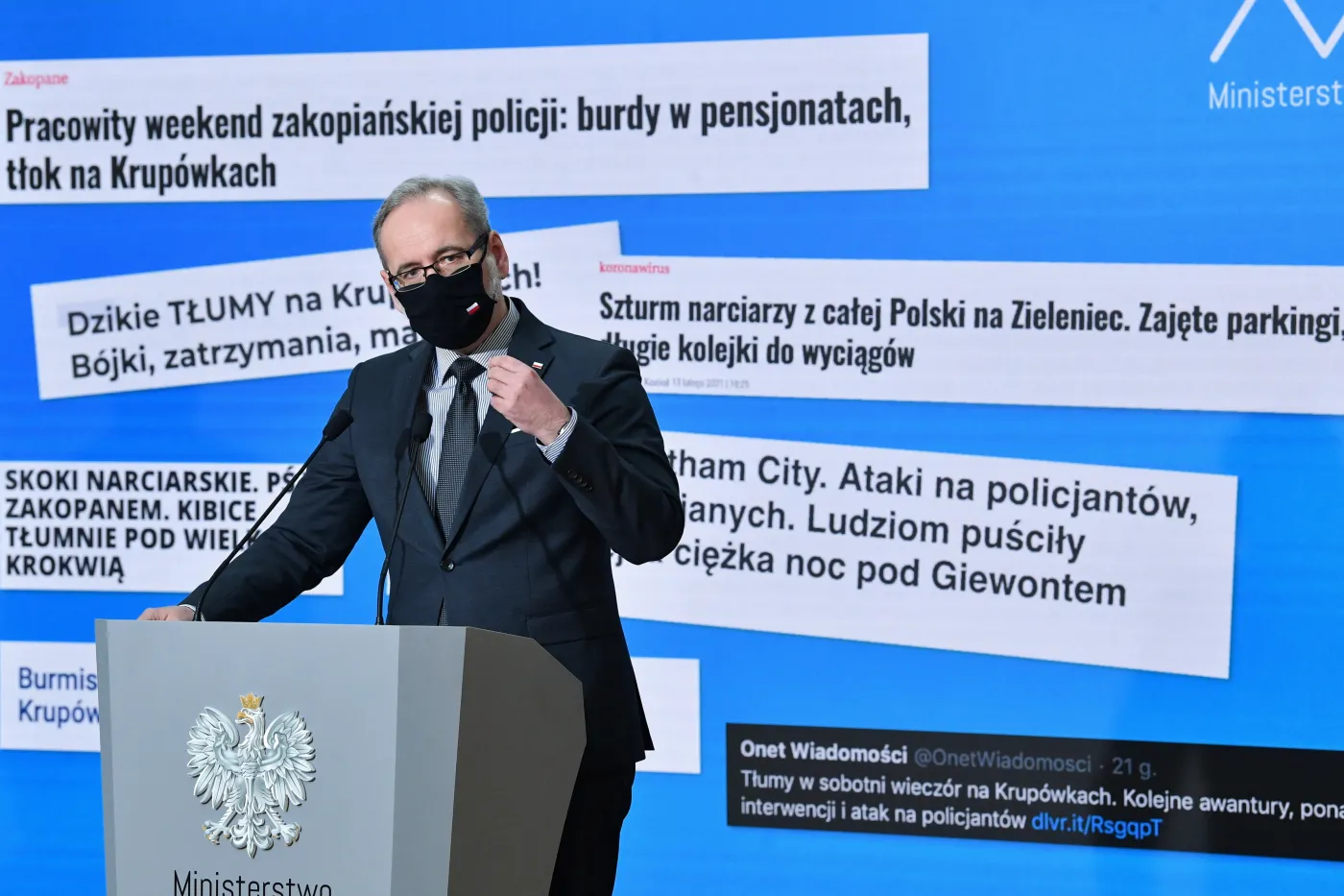 Krupówki źródłem trzeciej fali pandemii? Niedzielski: Wyniki zakażeń pokazują nowy trend