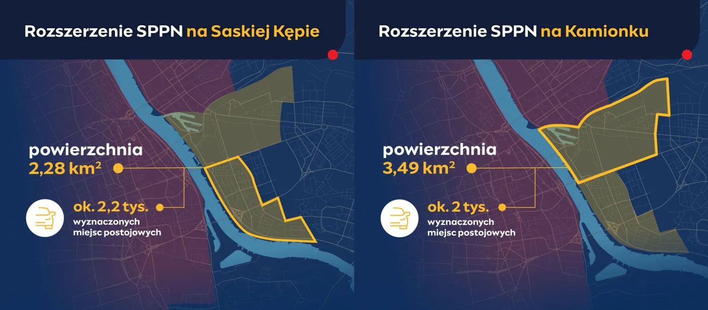 Obszary SPPN - Kamionek i Saska Kępa