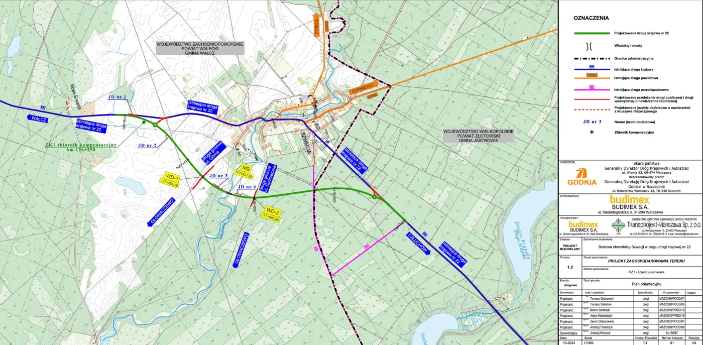 Plan orientacyjny - projekt budowlany